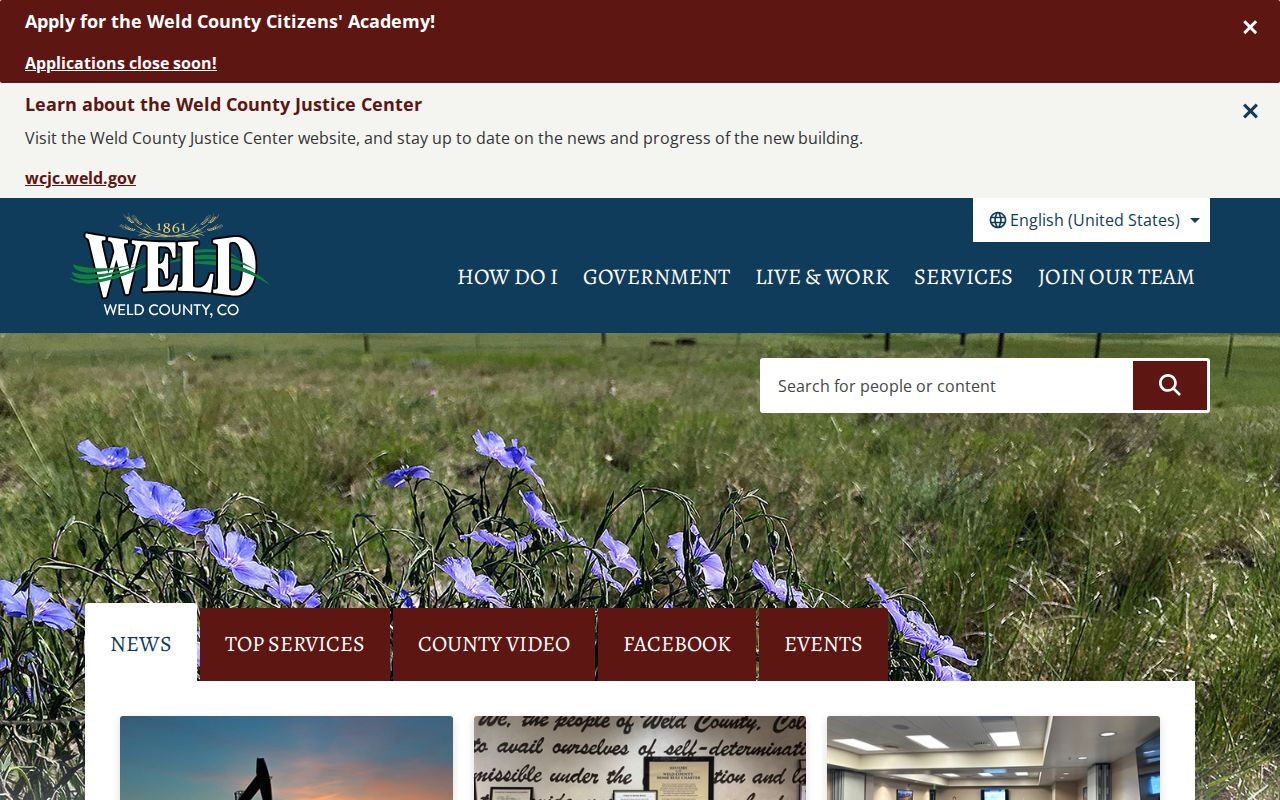 Weld County court dates government source